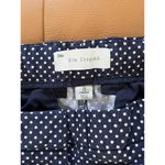 Gap Navy Blue Slim Cropped Polka Dot Flat Front Stretchy Trouser Pants Size 8 Photo 4