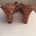 Steve Madden  Gold Wedge Cork Sandals Photo 5
