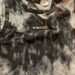 We Same Lab x Muk tank womens medium long sleeve cut out shirt tye dye grunge Black Photo 5