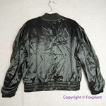 Free People NEW Movement Relay Zip-Up Olive Satin Bomber Jacket, S Photo 10