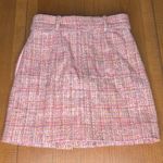 Lovers + Friends  REVOLVE Amira Notched Front Tweed Mini Skirt‎ Belt Pink Size XS Photo 12