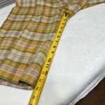 Bill Blass  New York Yellow Plaid Linen Shorts New 10 Vintage Photo 8