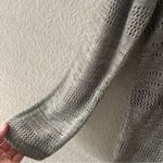 light Grey Open Knit Sweater Top Size Small Photo 2