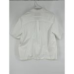 820 I‎ Caliban Women's Short Sleeve Button Up Shirt Dress Size 40 Medium White Photo 3
