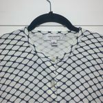 Isaac Mizrahi  for Target white&blue sweater 100%cotton‎ Size M Photo 6