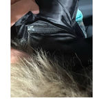 Marc New York  Black Down Parka‎ with detachable fur trim hood size L Photo 8