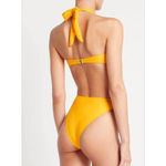 Faithfull the Brand  Dylla High Bikini Bottoms | Sun Yellow Womens Us Size 6 NWT Photo 3