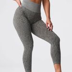 NVGTN Khaki Green Snakeskin Seamless Leggings Photo 0