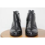 Vince Black Harriet Leather Ankle Boots Size 7M Block Heel Made in Italy Photo 3