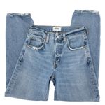 AGOLDE Kye Mid rise Straight Leg Crop Jean in size 24 Forseen Wash Photo 6