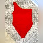 Zaful bright red one-shoulder swimsuit Photo 0