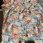 The Good Journey Travel Stamp Print Maxi Dress Size 10 NWT Photo 1