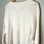 We The Free  People Cream Beige Pullover Sweatshirt with Buttons Size Large Photo 8