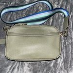 Coach Sage Green Crossbody Bag with Striped Strap Photo 1