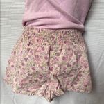 Make + Model Pink Floral Top and Shorts pajama set Photo 1