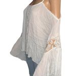 Surf Gypsy Off Shoulder Crochet Trim Blouse Photo 3