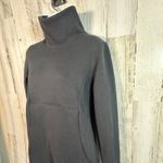 Athleta Cozy Karma Funnel Neck Dress S | MSRP $129 | Black, Plush, Sweatshirt Photo 3