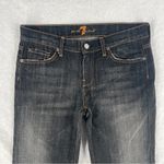 7 For All Mankind Dojo Jeans Women’s 29 Vintage Faded Black Wide Leg Flare USA Photo 2