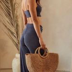 12th Tribe Tiki Navy Belted Trousers w/ Tiki Navy Crop Top Photo 7