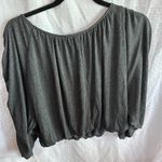 HYFVE  gray crop long sleeve blouse Photo 1