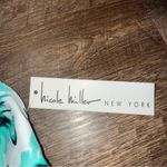 Nicole Miller Pom Pom Swimwear Teal Floral Halter Bikini Set Women’s Size 10 New Photo 3