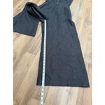 Madewell 100% Linen Black Button Front Wide Leg Jumpsuit Women's 2 Photo 8