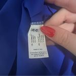 Chiara Boni NEW NWT  La Petite Robe Bernarda One Sleeve Ruffle Dress Blue Klein Photo 9