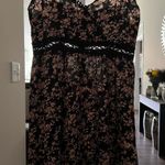 Cupshe Floral Lace Black and Pink Dress Photo 0