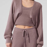 Alo Yoga  Snuggle Up Sweater Shawl Mushroom One Size Photo 0