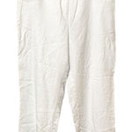 Jones New York White 100% Linen Slacks Pants Womens 16 Beachy Lagenlook Natural Photo 0