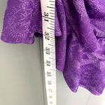 ZARA  Blogger Favorite Purple Floral  Short Wrap Front Long Sleeve Dress S Photo 6