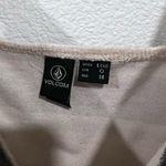 Volcom brown and tan stripped adjustable straps crop tank top Photo 2