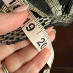 Adrienne Vittadini 90s Vintage Gray & Black Art Deco Beaded Sweater Small Petite Photo 7