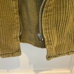 NY Jeans Vintage Green Corduroy Cotton Shirt Jacket Shacket Large Photo 3