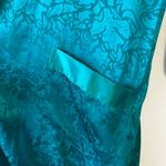 Victoria's Secret  Women's Gold Label Vintage Emerald Green Lingerie Robe Photo 11