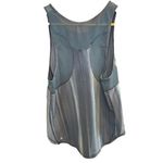 Lululemon Women 6 Sculpt Tank Brushed Spray Dye White Code Blue Mesh Back Long Photo 4