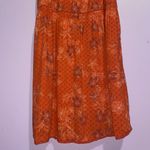 Sundance Maxi Dress Womens Small Red Floral Tiered Boho Casual Resort Vacation Photo 8