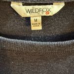 Wildfox  Navy Blue "SOCIAL" Graphic Sweatshirt Pullover Cozy Lounge Top sz M Photo 2