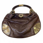 Gucci  Vintage Indy Hobo Brown Leather Top Handle Bag Photo 0