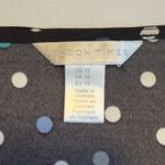 London Times  Dress Black Polka Dot Wrap Long Sleeve V Neck Tie Waist Midi Sz 12 Photo 10