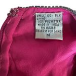 Laurence Kazar Vintage Y2K  Silk Beaded Blouse Top Size M Fuchsia Evening Fairy Photo 8