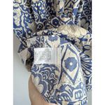 Umgee Blue Ruffle Sleeves Mini Dress Women's Large Boho Bloom Hippie Gypsy Photo 6