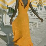 Doen Arleen Orange Maxi Dress NEW Size XS Photo 5