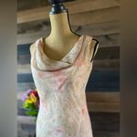 Alyn Paige 90s Vintage Pink Asymmetrical Retro Dress Made in USA Photo 3