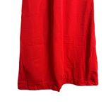 STAUD  Ilana Red High Neck A-Line Short Sleeve Long Cocktail Dress Size Small Photo 9