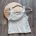 Brandy Melville  dainty‎ floral lace trim tank top Photo 4