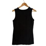 DKNY  Leopard Print Sleeveless Knit Top Black White Animal Print‎ Womens S Photo 1
