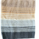 Soft Tube Striped Scarf. Tan Photo 0