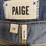 Paige  Women's Denim Shorts Blue Distressed Cuffed Size 24 Photo 1