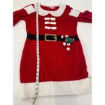 Miami Mrs. Claus Christmas Holiday Festive Knit Fuzzy Sweater Long EUC Sz Lg Photo 8